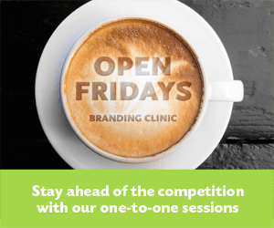 Open Fridays branding clinic. Stay ahead of the competition with our one to one sessions