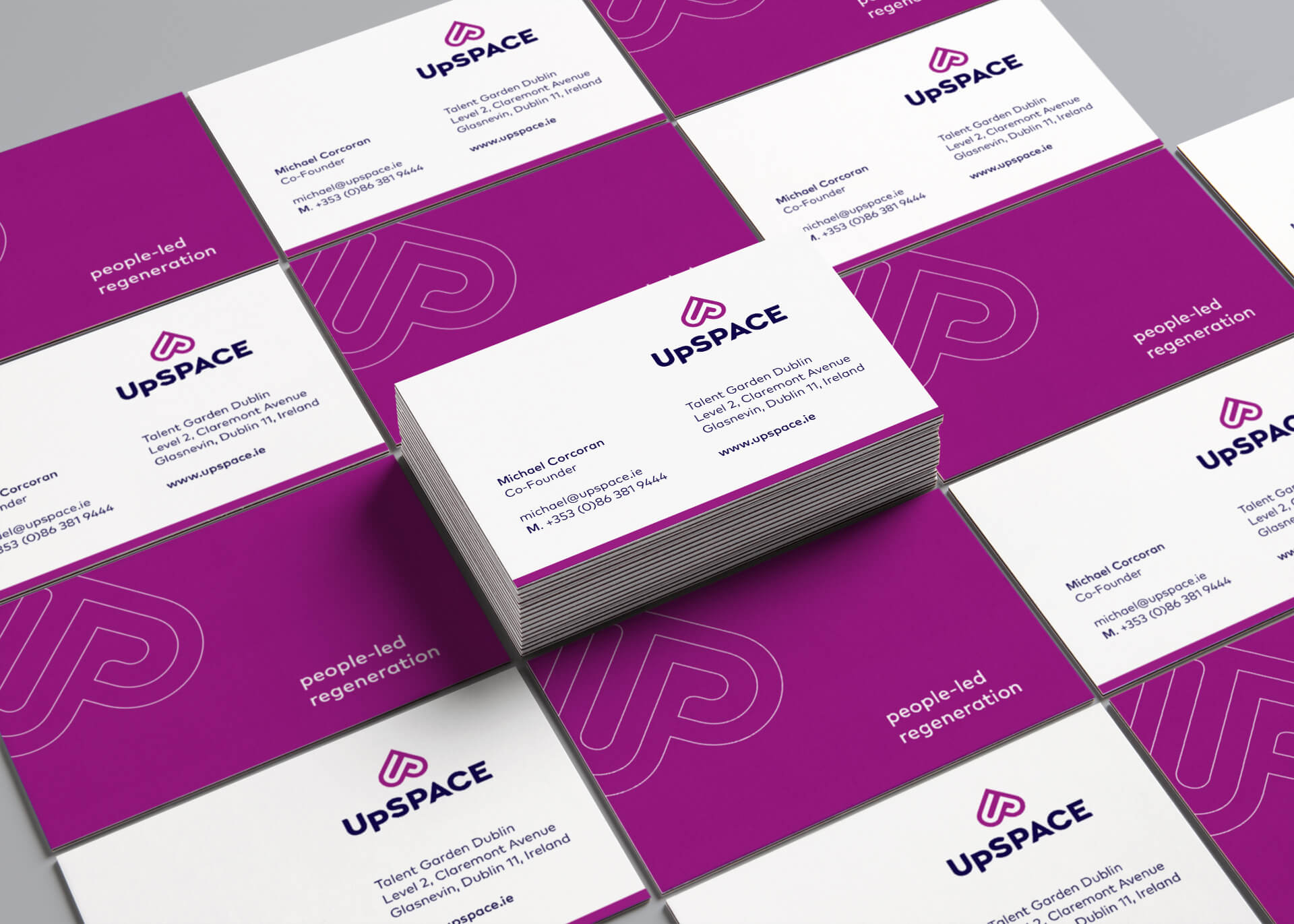 Property development business cards for UPSPACE