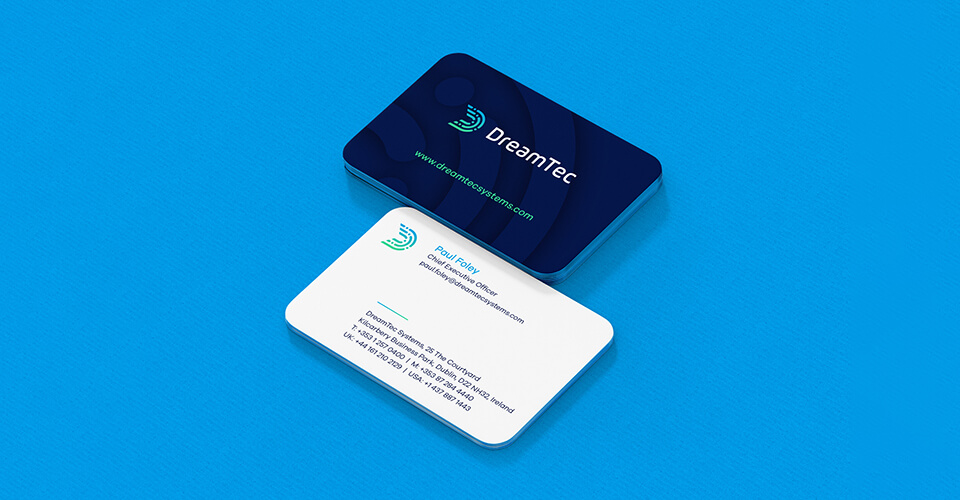 DreamTec curved corners business card