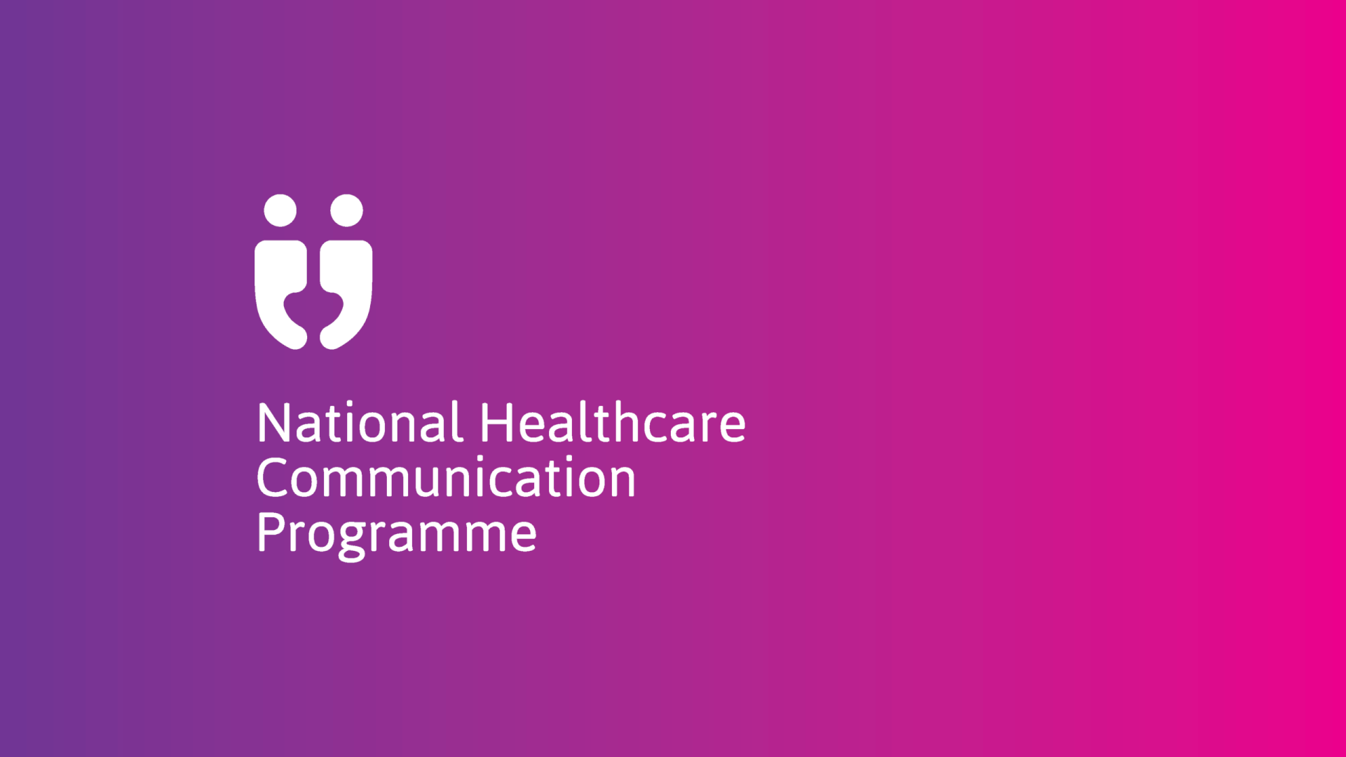 HSE national healthcare communication programme vertical reversed logo